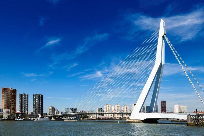 Erasmus Bridge in Rotterdam, Netherlands
