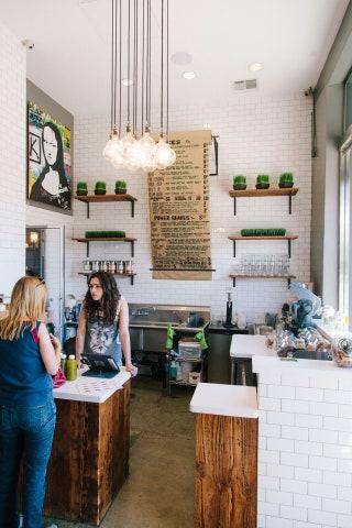 Los Angeles brand Clover's Pink Chia juice wobbles like jelly and is packed with protein.